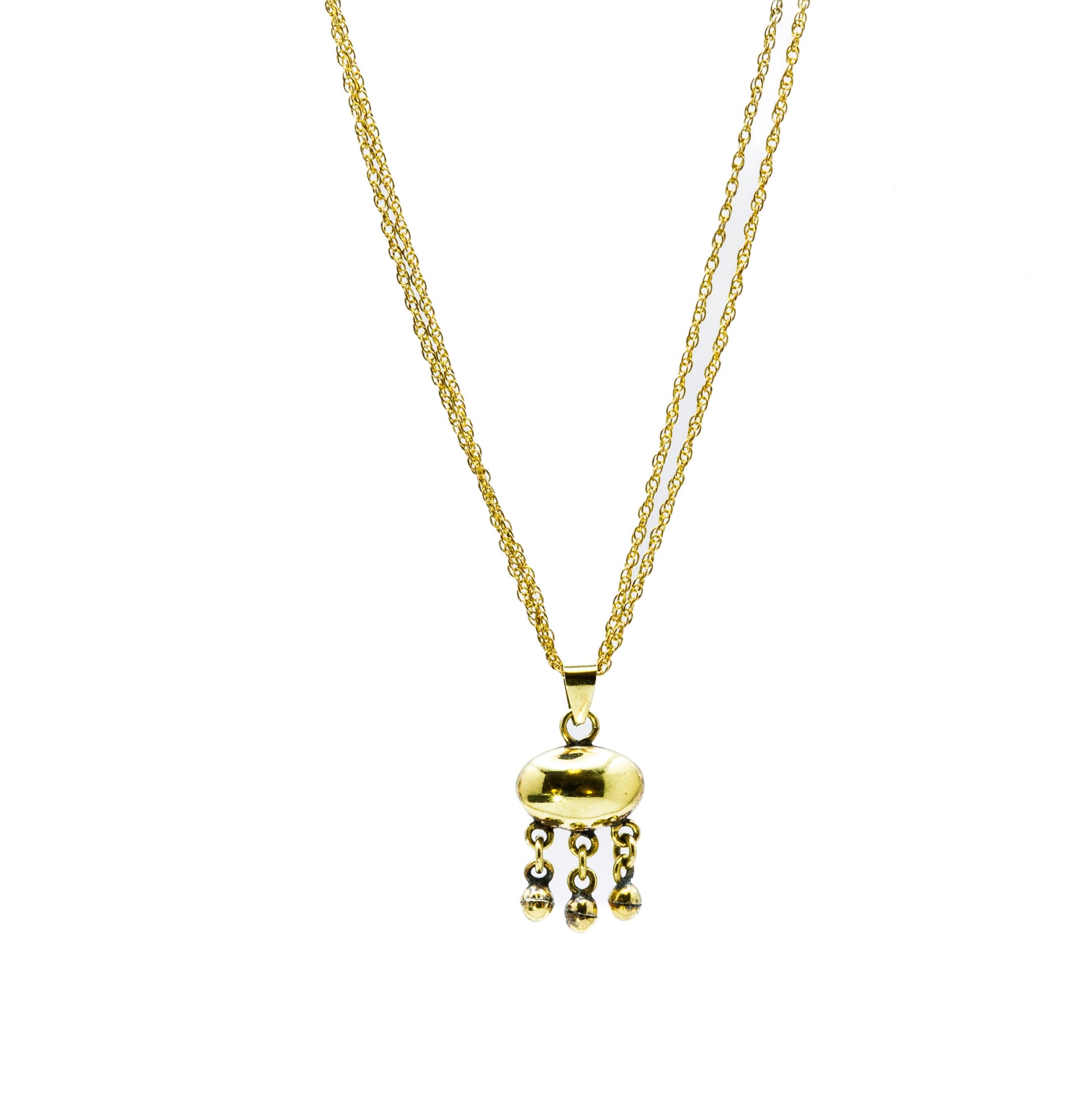 	Nadia heirloom Egyptian brass chain necklace, adjustable 40/45cm, handmade in Old Cairo with natural antique patina
